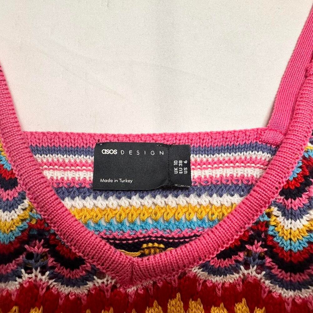 Asos Crochet š§¶ Knitted Cami Size Medium Perfect For Summer Full Length - Picture 2 of 4